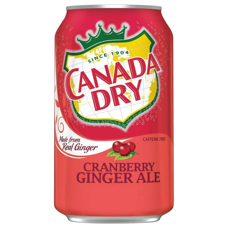 New Canada Dry Cranberry Ginger Ale, 12 fl oz Can