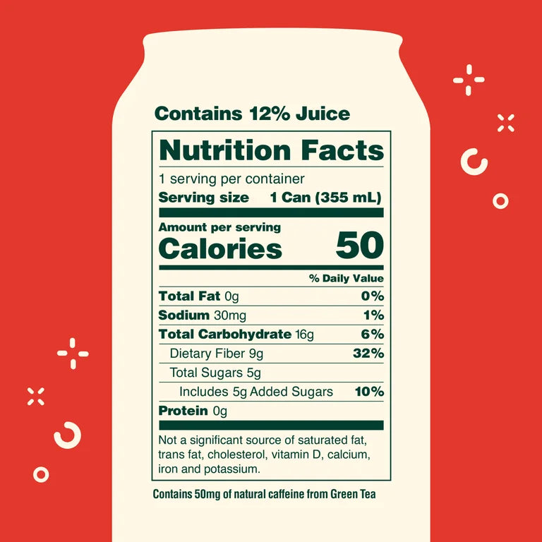 OLIPOP Prebiotic Soda, Cherry Cola, 12 fl oz