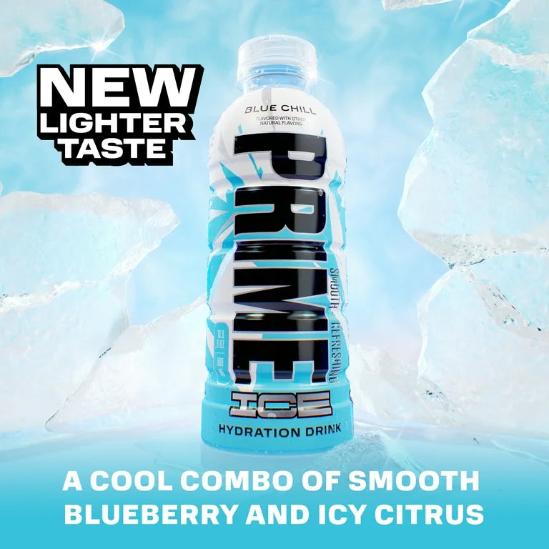 New Prime Hydration Ice Blue Chill 16.9oz