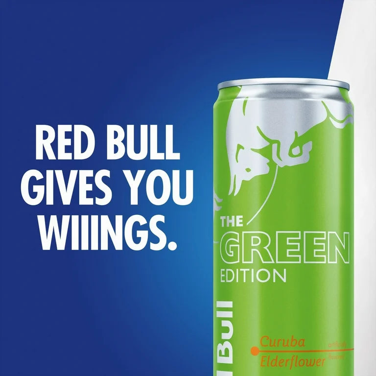 Red Bull Green Edition Energy Drink, Curuba Elderflower 12 fl oz Can
