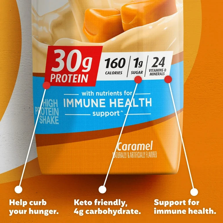 Premier Protein Shake, Caramel, 30g Protein, 11 Fl Oz, 4 Ct