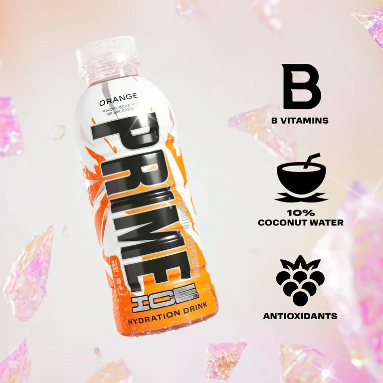 New Prime Hydration Ice Orange 16.9oz