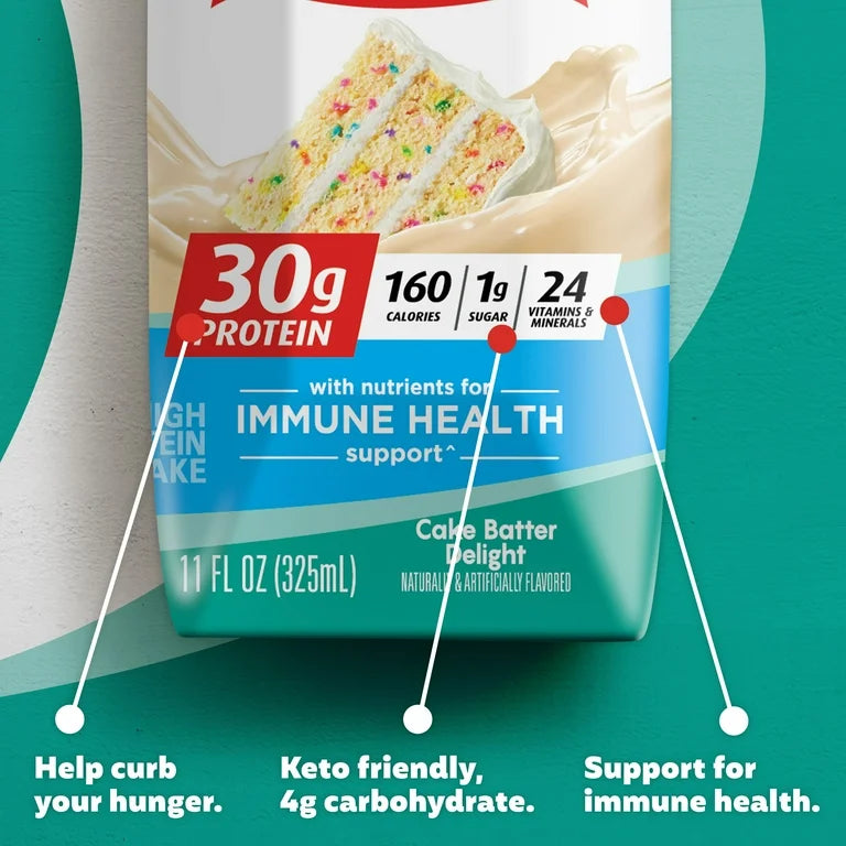 Premier Protein Shake, Cake Batter Delight, 30g Protein, 11 Fl Oz, 4 Ct