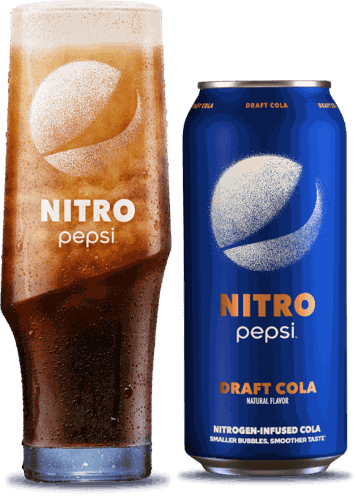 Pepsi Nitro Infused Draft Cola Soda Pop, 13.65 fl oz