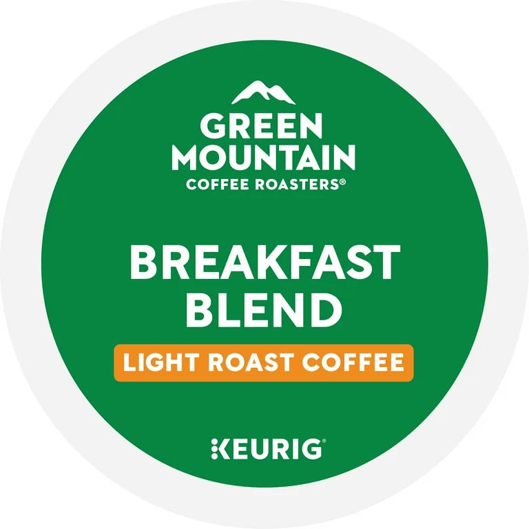 Green Mountain Coffee Roasters, Breakfast Blend Light Roast K-Cup Coffee Pods, 60 Count