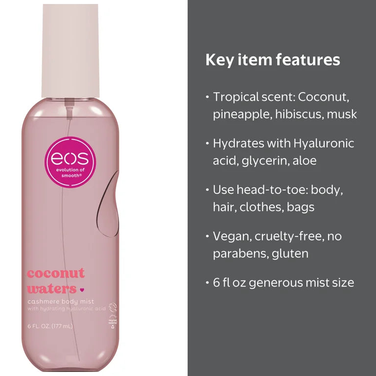eos Cashmere Body Mist - Coconut Waters - 6 fl oz