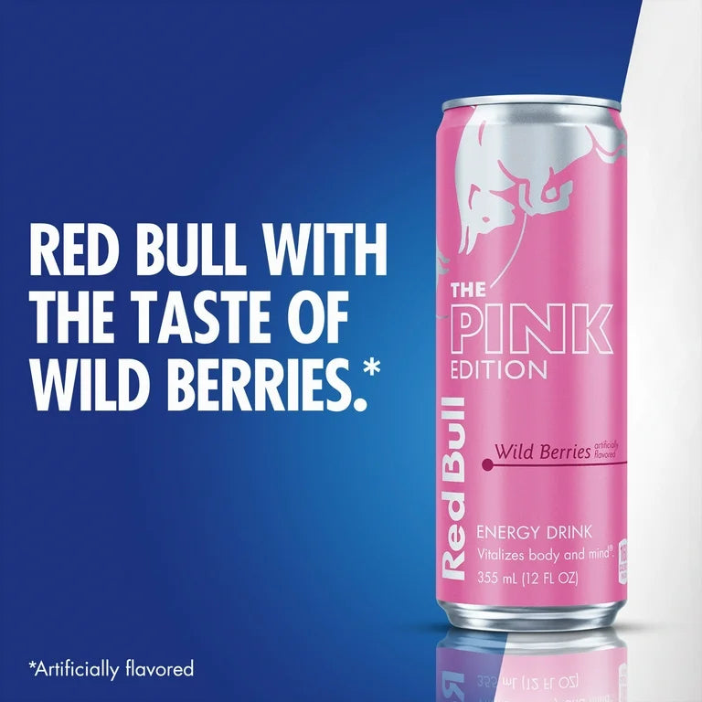 Red Bull Pink Edition Energy Drink, Wild Berries, 12 fl. oz. can