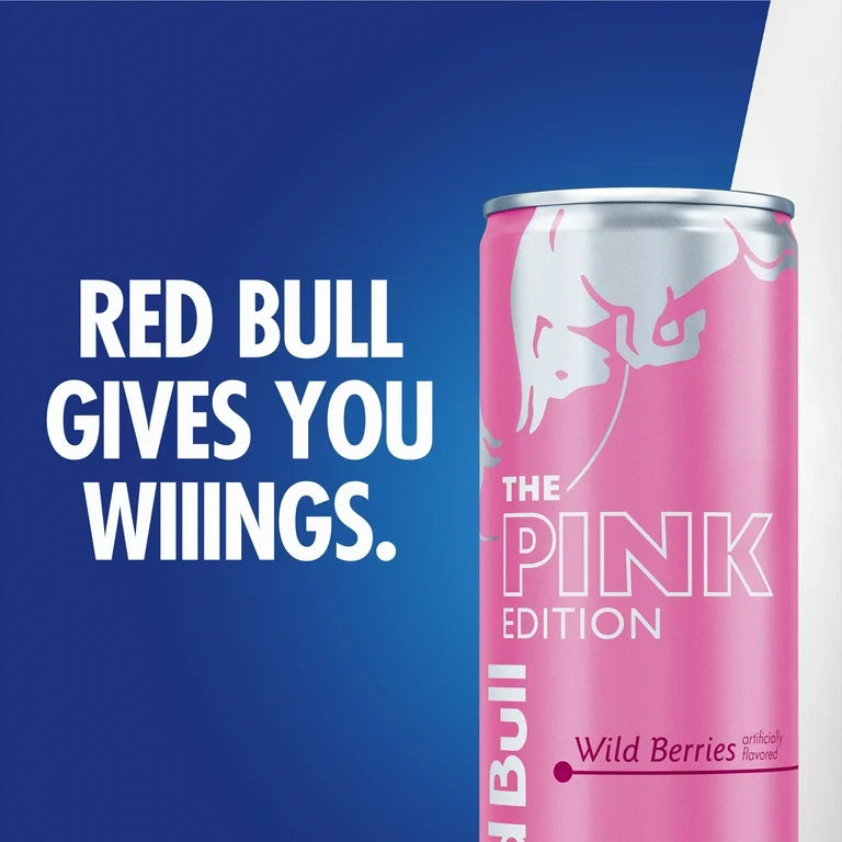 Red Bull Pink Edition Energy Drink, Wild Berries, 12 fl. oz. can
