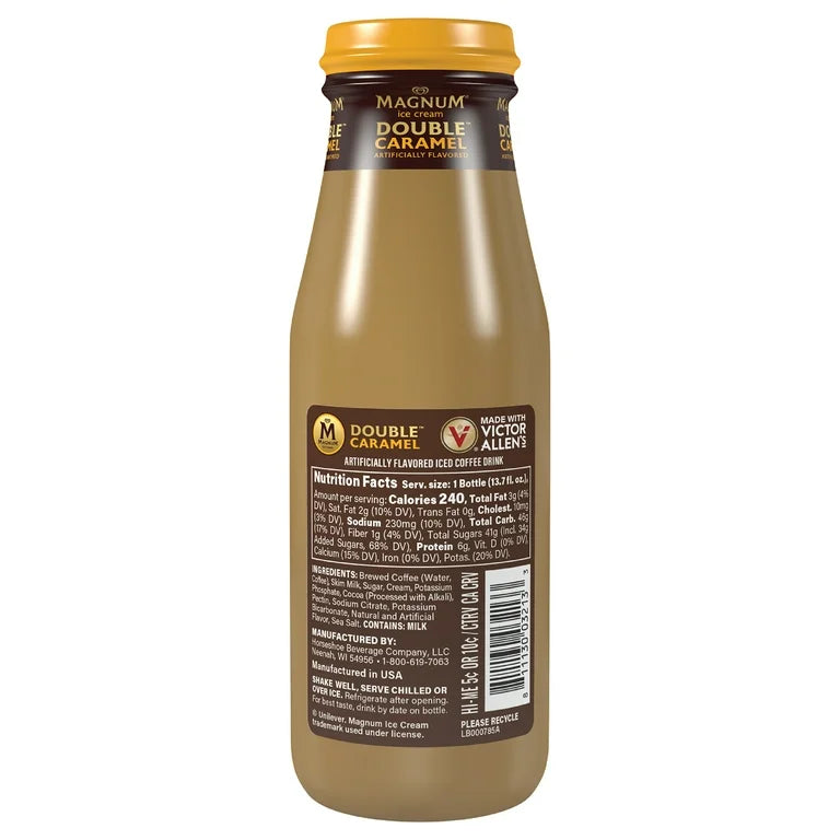 Victor Allen's Magnum Double Caramel Iced Coffee 13.7 oz