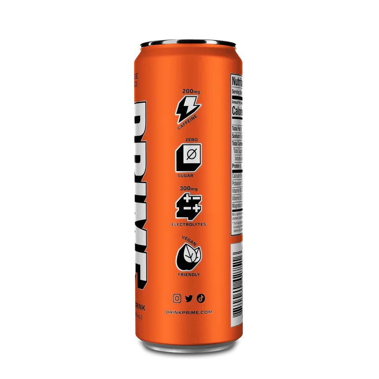 Prime Energy Drink, Sugar-Free Orange Mango 12oz Can