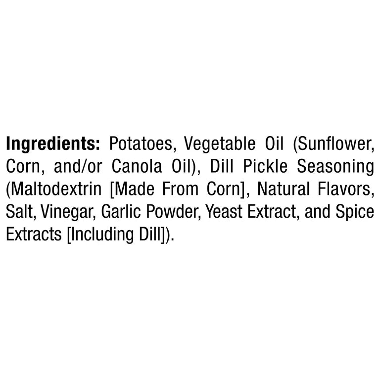 Lay's Dill Pickle Potato Snack Chips, 7.75 oz Bag