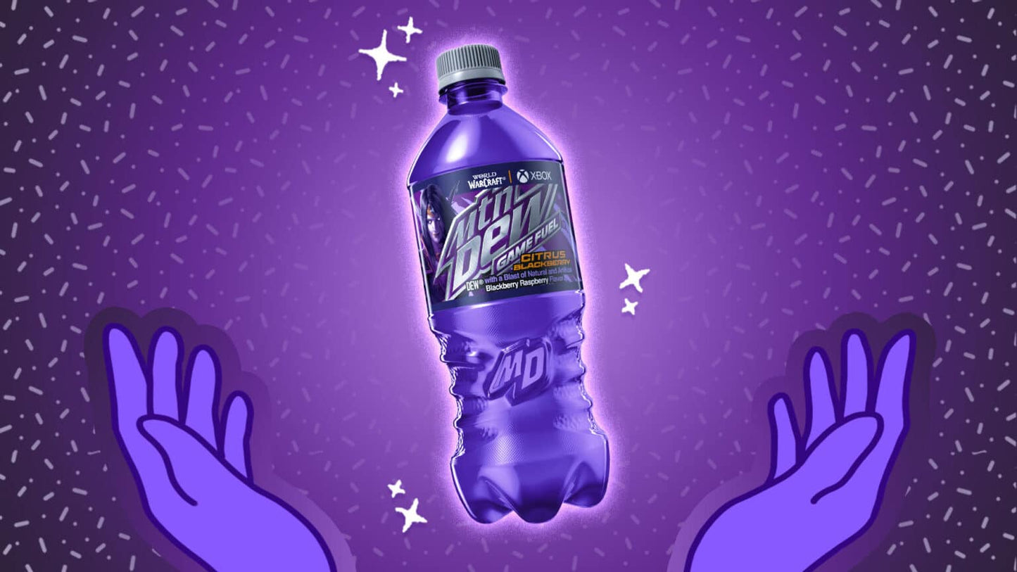 Mtn Dew Soda, Citrus Blackberry, 20 Fl Oz