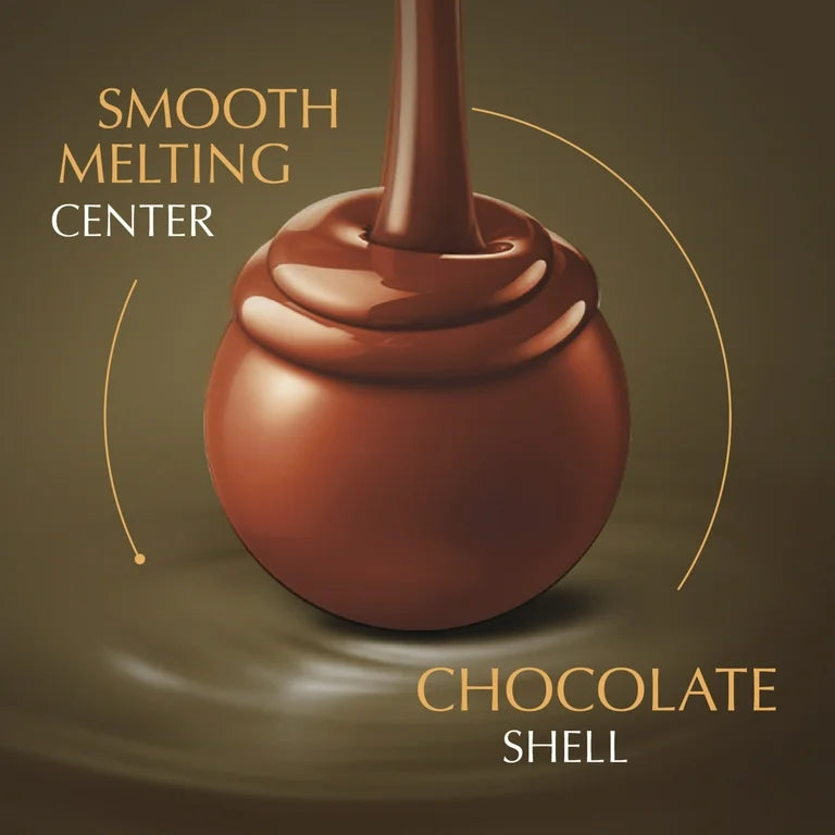Lindt Lindor Assorted Chocolate Candy Truffles, 8.5 oz. Bag