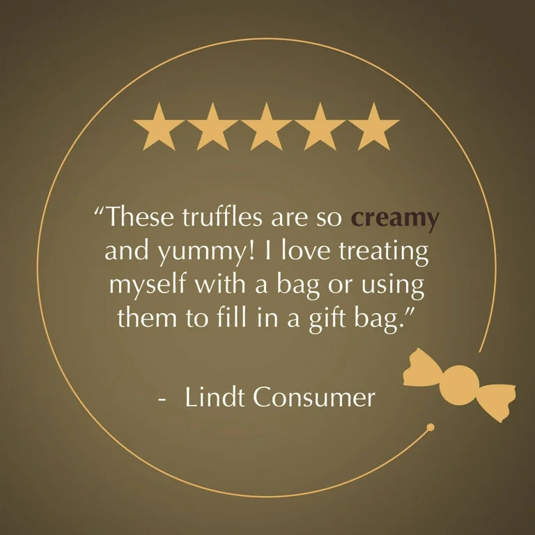 Lindt Lindor Assorted Chocolate Candy Truffles, 8.5 oz. Bag