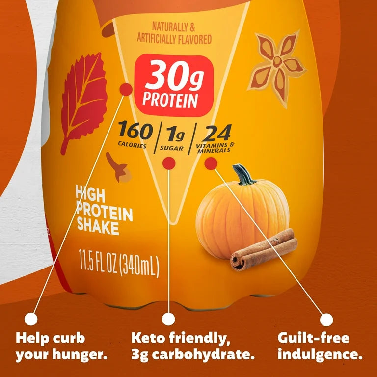 Premier Protein Shake, Pumpkin Spice, Limited Time, 30g Protein, 11.5 fl oz, 12 Ct