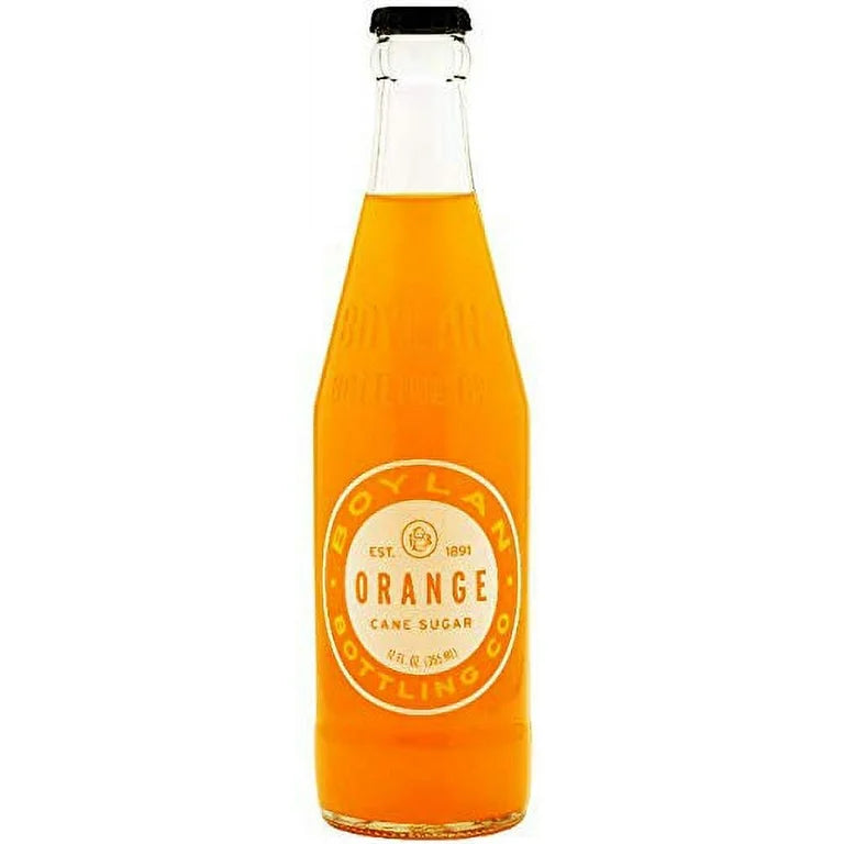 Boylan Orange Soda, 12 Ounce Glass Bottle