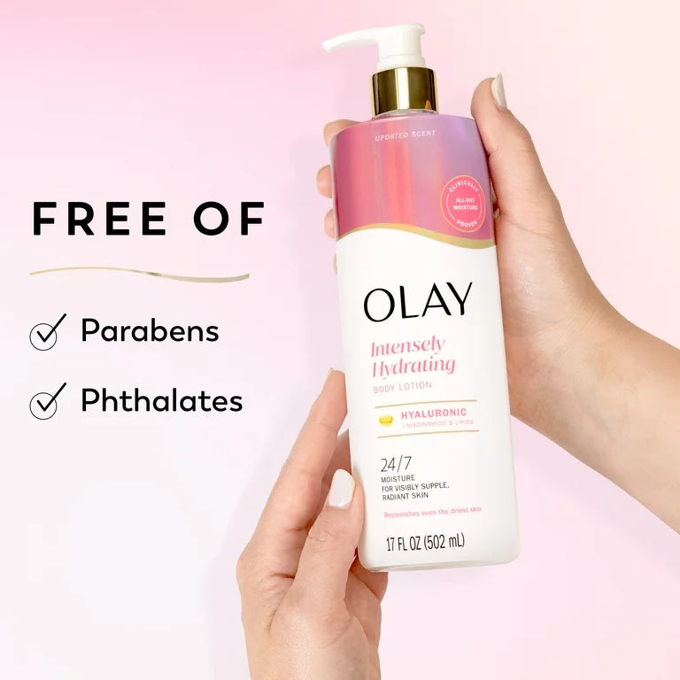 Olay Body Lotion, Nourishing & Hydrating with Hyaluronic Acid, 17 fl oz
