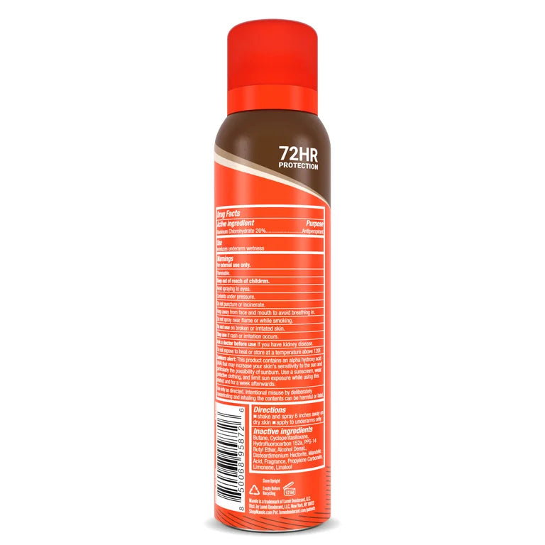 Mando Deodorant plus Extra Strength Sweat Control - Invisible Spray Antiperspirant - Cedar Grove - 4.3oz