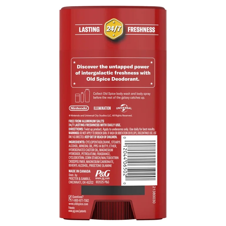 Old Spice Men's Deodorant, Cosmic Quest, Old Spice x The Super Mario Galaxy Movie, 3.0 oz