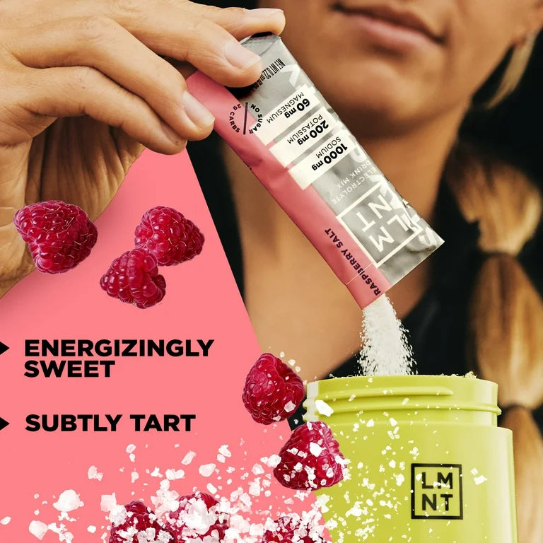 LMNT Zero Sugar Electrolyte Drink Mix - Raspberry - 6ct