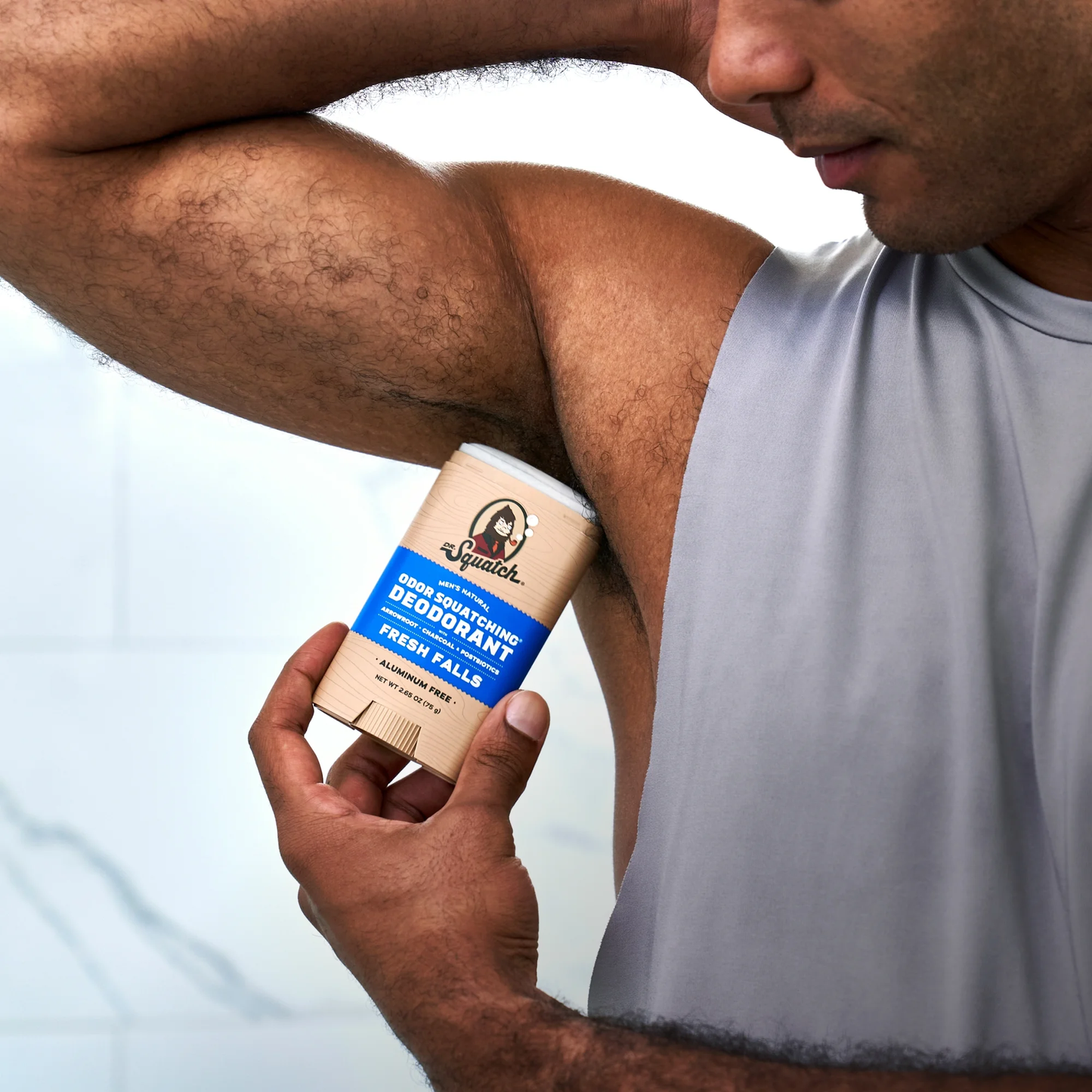Dr. Squatch Fresh Falls Natural Deodorant for Men, 2.65 oz