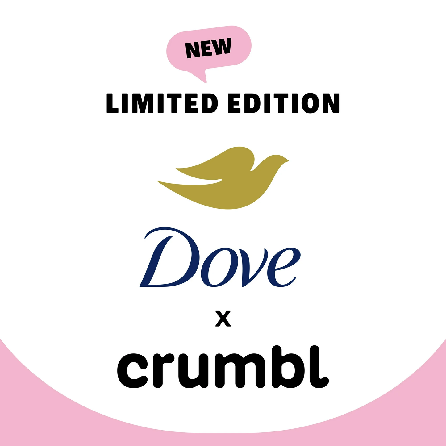Dove Crumbl Deodorant Stick Crumbl Strawberry Shortcake Aluminum Free, 2.6 oz