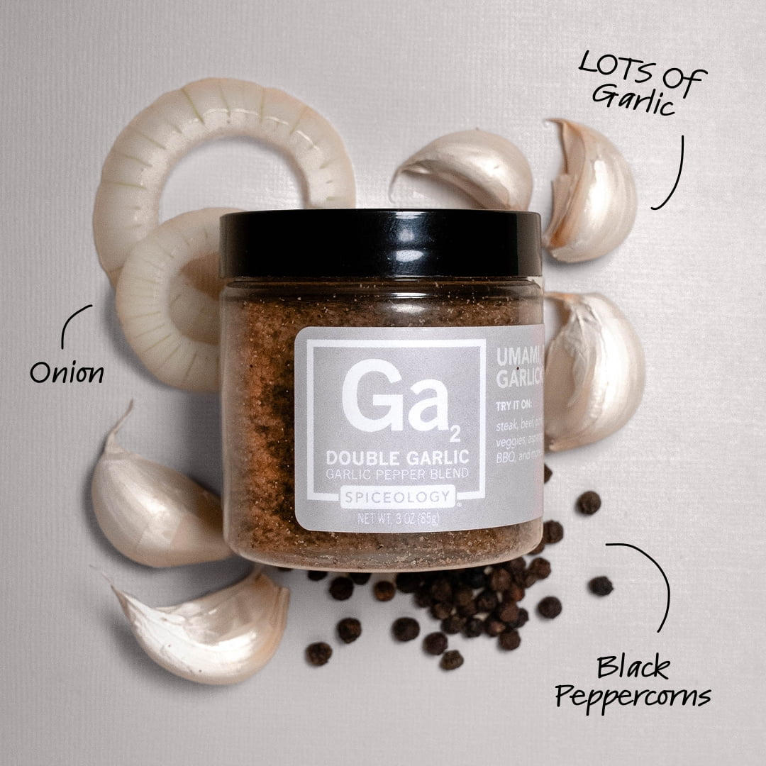 Spiceology Double Garlic Seasoning Blend, 3 oz Jar