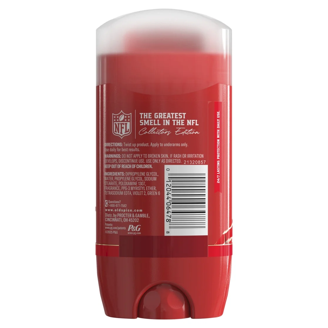 Old Spice Men's Aluminum Free Deodorant, NFL Collection, Clutch Play CJ Stroud, Amber + Accuracy Scent, 3oz
