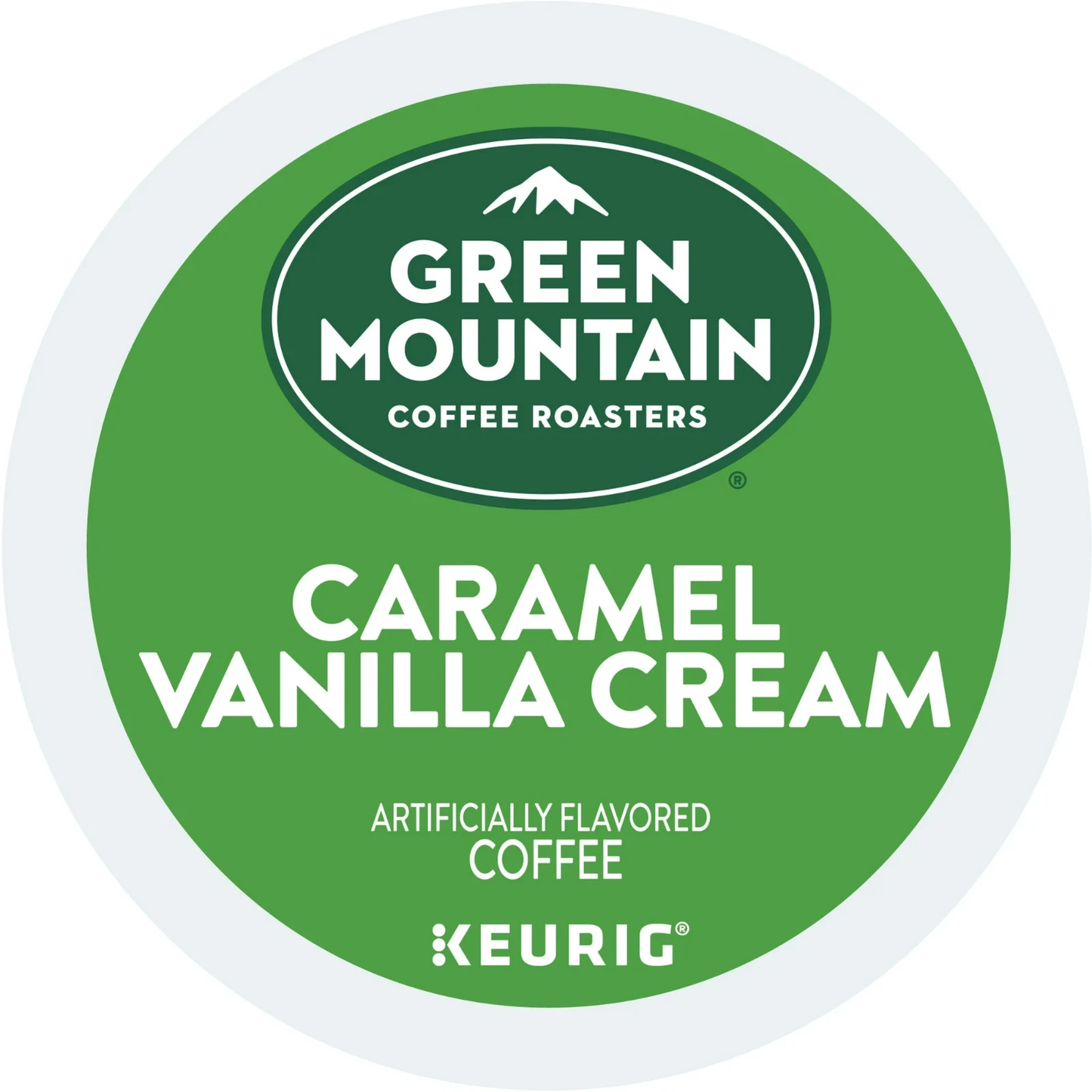 Green Mountain Coffee Roasters Caramel Vanilla Cream Light Roast KCup Coffee Pod
