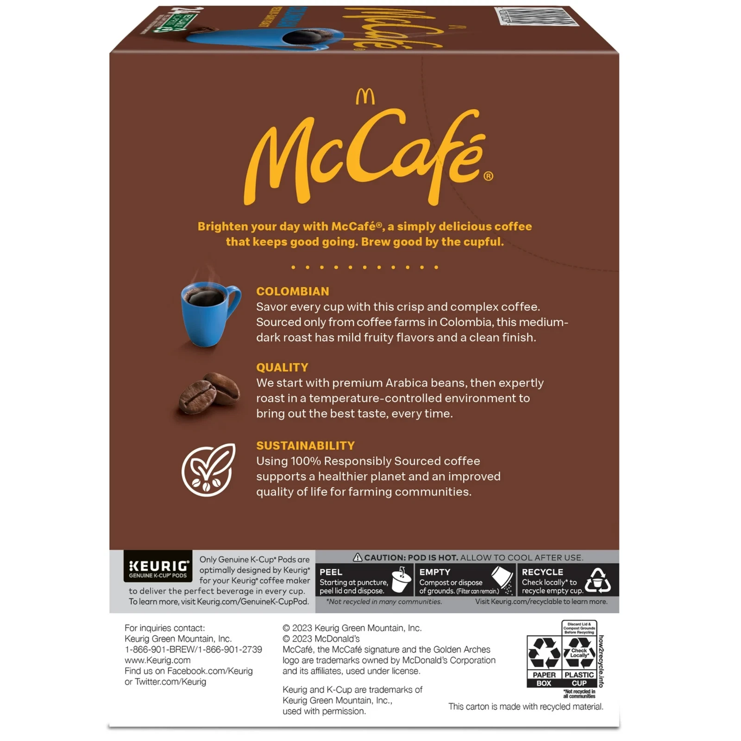 McCafe, Breakfast Blend Light Roast K-Cup Coffee Pods, 24 Count