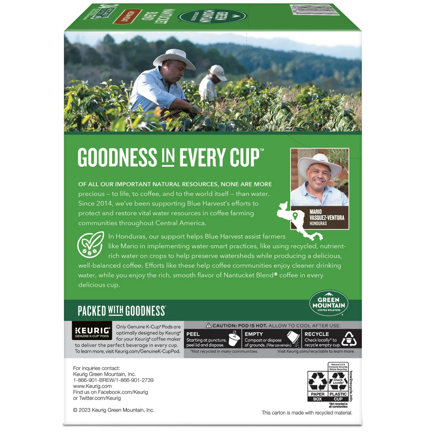 Green Mountain Coffee Roasters Nantucket Blend Medium Roast K-Cup Pods, 60 Pods
