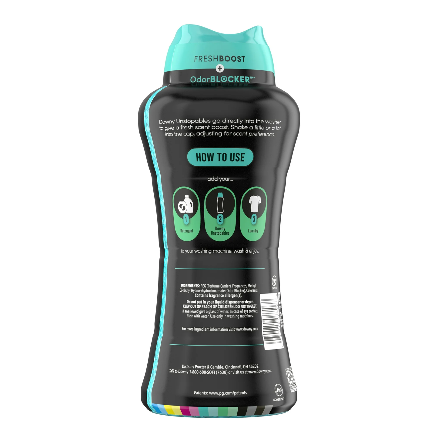 Downy Unstopables In-Wash Scent Booster Laundry Beads, Fresh Scent, 24 oz