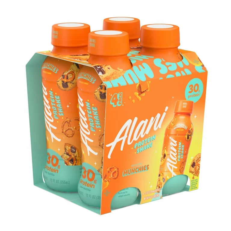 Alani Nu Protein Shake, Munchies, 30g, 4Ct