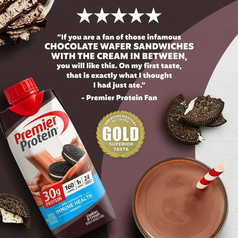 Premier Protein Shake, Cookies & Cream, 30g Protein, 4 Ct