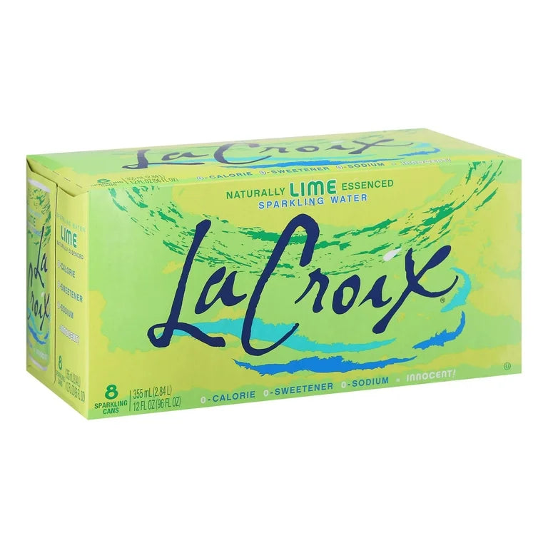 LaCroix Sparkling Water, Lime, 12 Fl Oz (pack of 8)