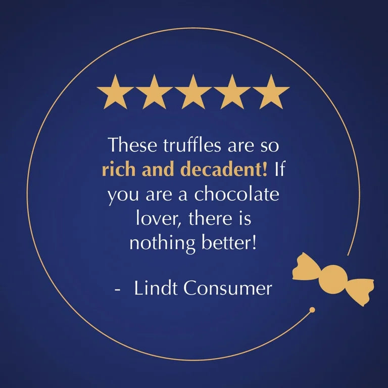 Lindt Lindor Dark Chocolate Candy Truffles, 8.5 oz. Bag