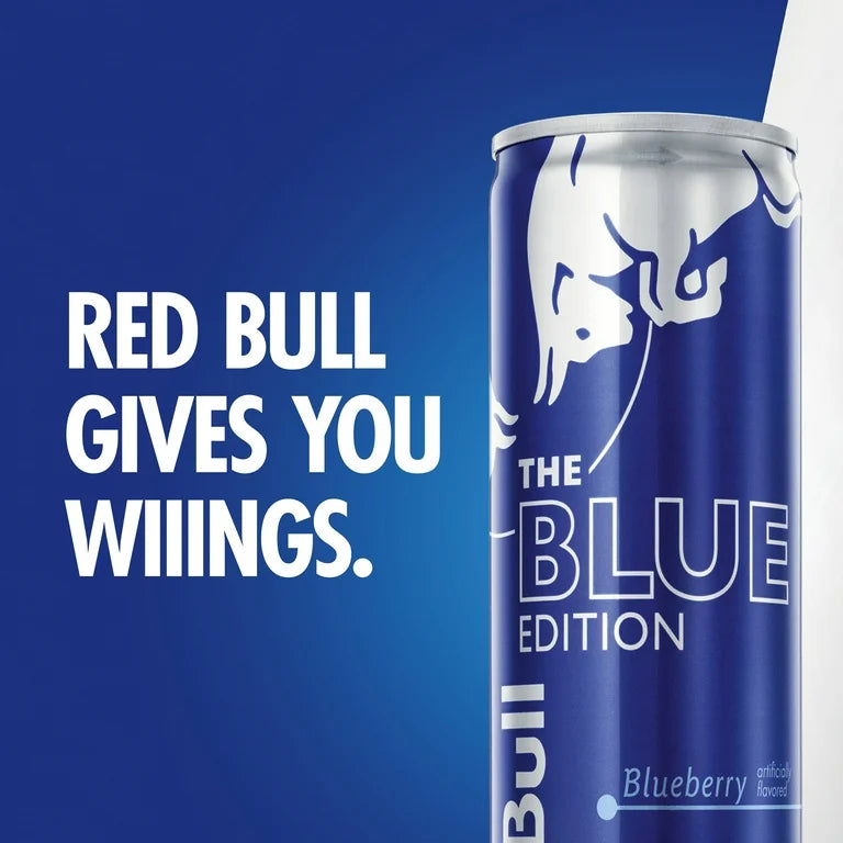 Red Bull Blue Edition Energy Drink, Blueberry, 12 fl oz Can