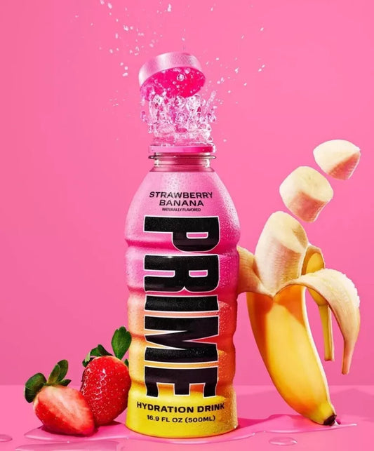 Prime Drink, New Strawberry Banana, 16.9oz