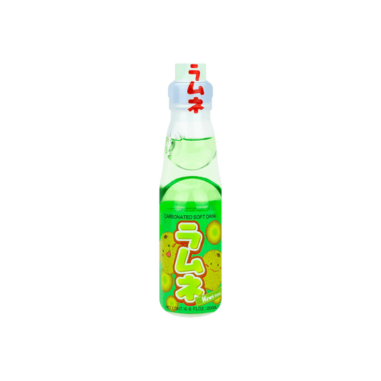 HATAKOSEN Ramune Soda - Kiwi Flavor Japanese Drink, 6.76fl oz