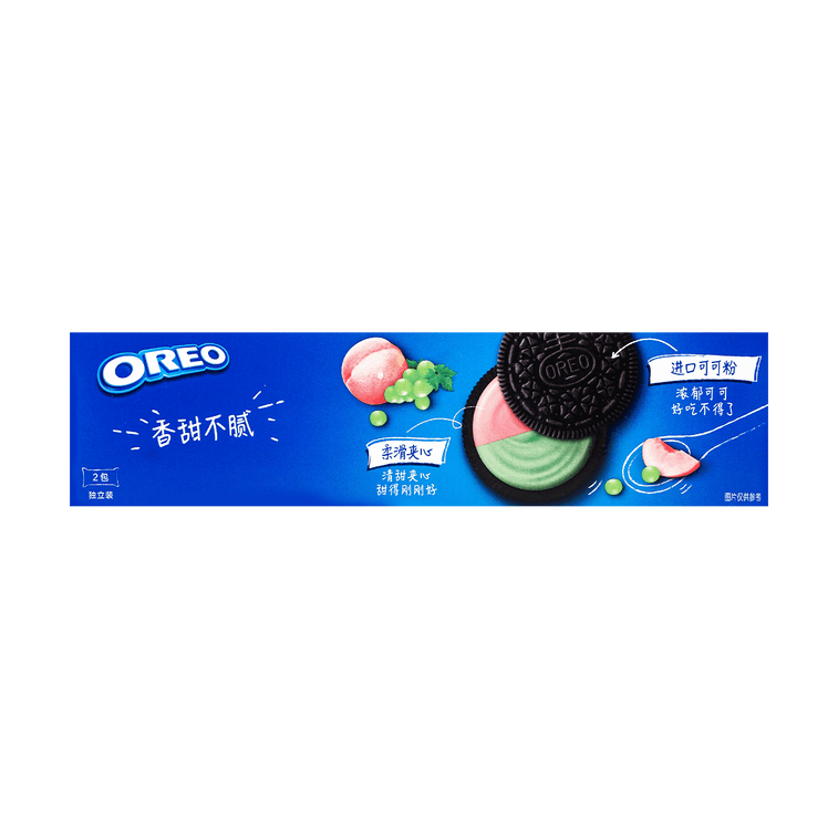 Oreo Sandwich Cookies Crystal Grape Peach Biscuit 3.42oz China