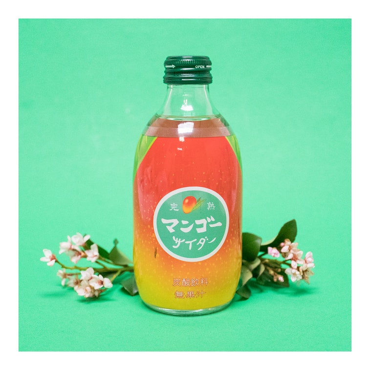 TOMOMASU Mango Cider Soda 300ml - Exotic Japanese Drink