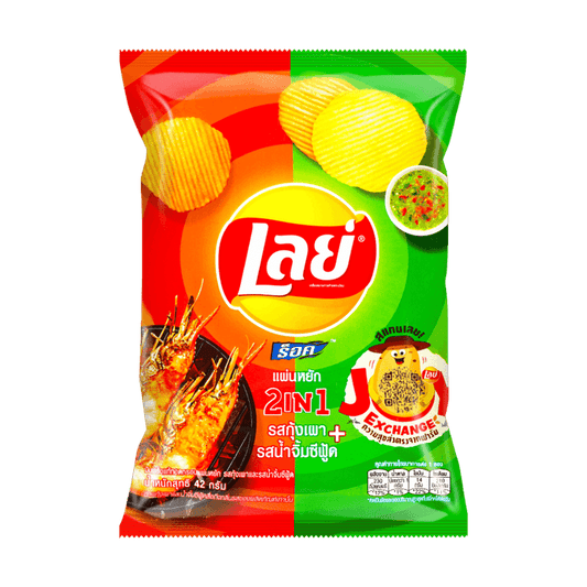 Lay's 2-in-1 Mixed Potato Chips - Grilled Shrimp & Seafood, 1.4oz