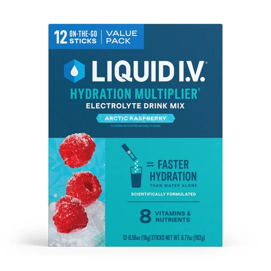 Liquid I.V. Arctic Raspberry Hydration Multiplier Powdered Electrolyte Drink Mix, 12 Ct Packets