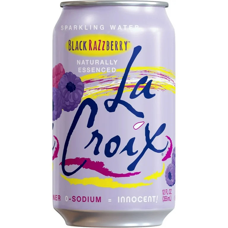 LaCroix Black Razzberry Sparkling Water, 12 Fl Oz, 8 Count Cans