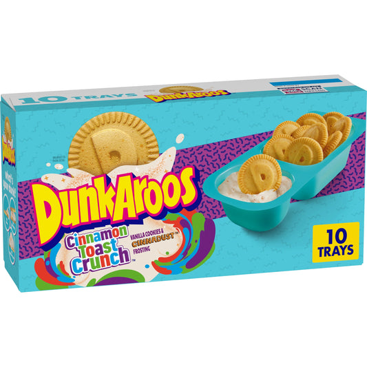 Dunkaroos Cinnamon Toast Crunch Vanilla Cookies & CINNADUST Frosting, 10 ct