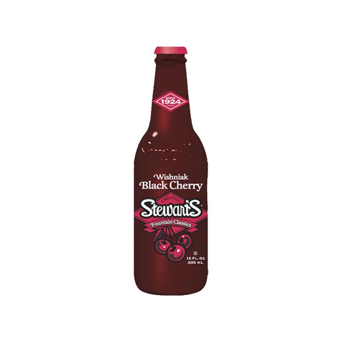 Stewart's Black Cherry Soda 12 oz Bottle