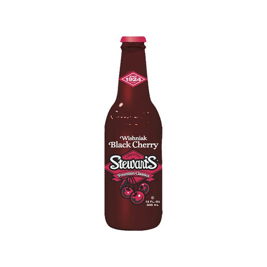 Stewart's Black Cherry Soda 12 oz Bottle