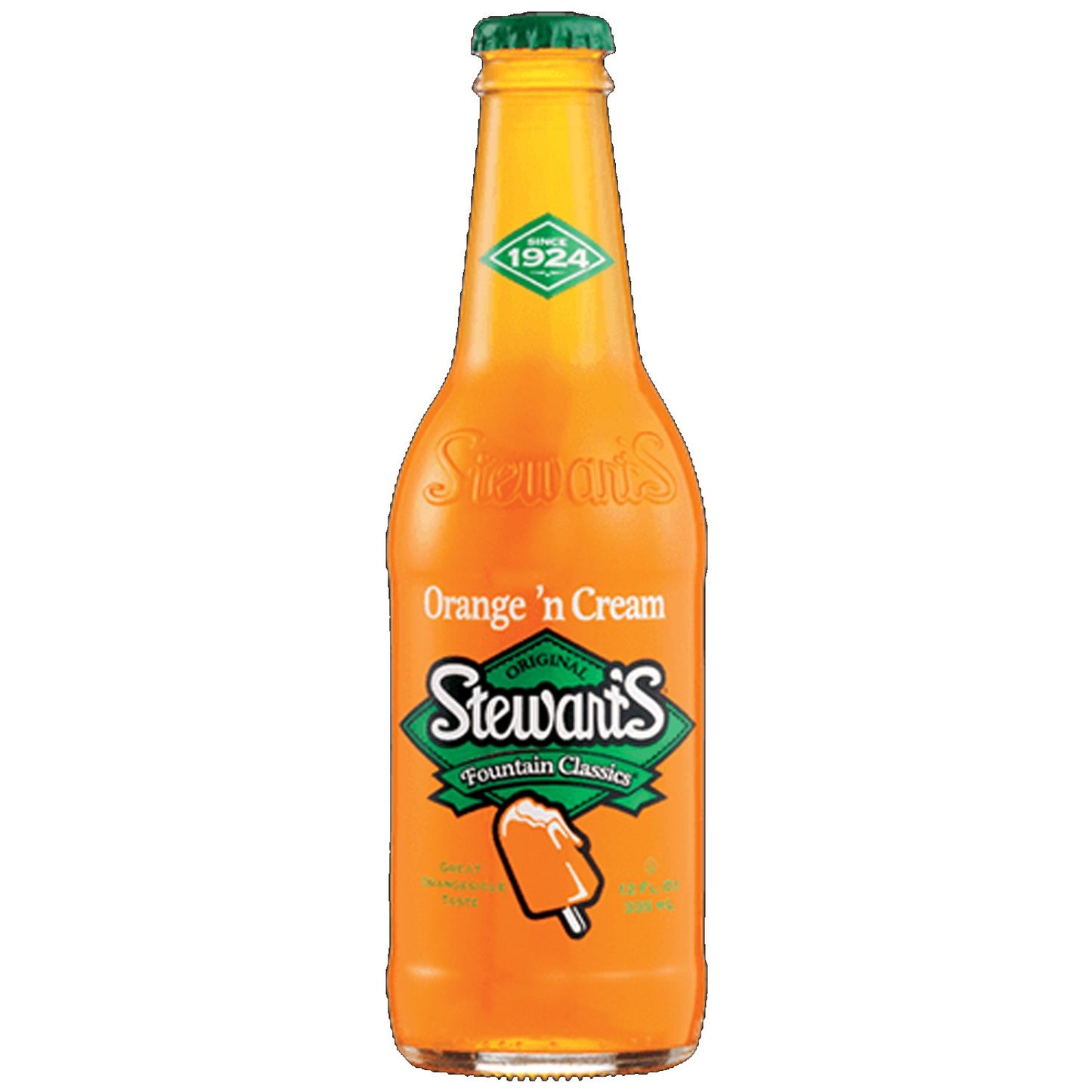 Stewart's Orange 'N Cream Soda 12 oz Bottle