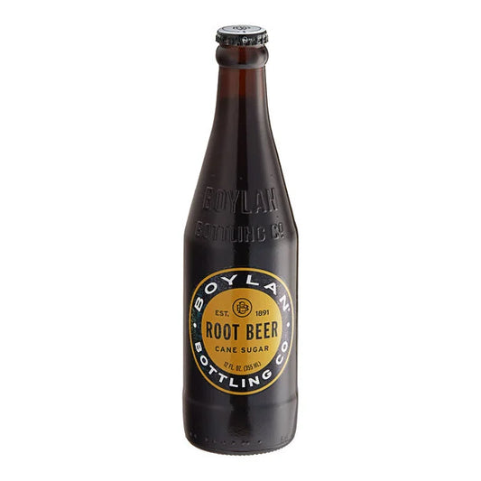 Boylan Root Beer Soda, 12 Ounce Glass Bottle