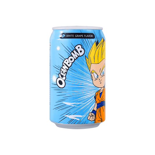 Ocean Bomb Dragon Ball Sparkling Water - White Grape Flavor, 11.15fl oz China